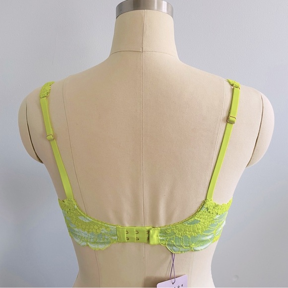 Savage x Fenty Perfect Poppies Unlined Lace Demi Bra- Multicolor- Size 36B- NWT - Picture 5 of 10